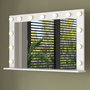 Hanah Home Mesa de Maquillaje Blanca con 13 Focos